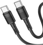 hoco. premium product Cablu Date si Incarcare HOCO, X83 Victory, USB Type-C la USB Type-C, 1m, PD60W, 3A, Negru (6931474770929)