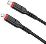 hoco. premium product Cablu Date Si Incarcare Hoco Usb-C La Lightning Power Delivery 20W, X59 Victory, Lungime 1M, Textil, Negru (6931474793997)