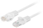 Lanberg Set 10 cabluri Patchcord Lanberg PCU6-20CC-0200-W, UTP cat. 6, alb, 2m (PCU6-20CC-0200-W)