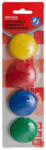 Office Products Mágneskorong, 40 mm, 4 db, OFFICE PRODUCTS, vegyes színek (D3241499) - tutitinta