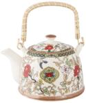 Clayre & Eef Többszínű kerámia teáskanna áztatóval18x14x12 cm, 700 ml (6CETE0002)