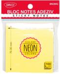 Daco Bloc notes adeziv 76×76 mm Galben neon DACO (Post-it) (BN200G)