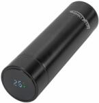 Heinner Termos Inox 450 Ml, Cu Indicator Led Pentru Temperatura, Negru, (hr-aer-tm45n)