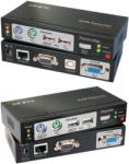 LINDY Extender KVM Lindy Combo 300, USB / PS2, Black (39378)