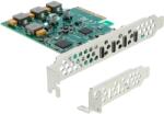 Delock PCI Express x4 kártya 4x USB-C 10 Gbps alacsony profilú 90935 (90935)