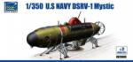 Riich.Models Model asamblabil Riich Models Militari: Nave - Vehicul de salvare pentru scufundări profunde al forțelor navale americane DSRV-1 Mystic (DSRV-1 Mystic) (set de 2 modele) (RN28009)