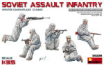 MiniArt Figurine hobby MiniArt Militare: Soldați - Infanterie sovietică de atac în uniforme de camuflaj de iarnă (5 figurine) (MNA35226)