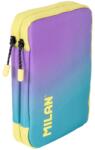 MILAN Penar cu instrumente de scris Milan Sunset - Turcoaz, 2 fermoare (52590) Penar