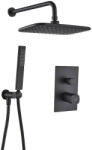 Laveo Tores set de duș ascuns cu duș de ploaie negru BVT_701P (BVT701P)