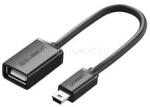 UGREEN US249 adapter kábel USB aljzat - miniUSB, OTG, FEKETE (UGREEN_10383) (UGREEN_10383)
