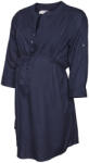 Mamalicious Bluza gravide tunica, nasturi si cordon cu mâneci 3 sferturi, bleumarin Blazer bleumarin (1486E5)