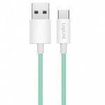 LogiLink USB 2.0 Type-C Cable C/M > A/M, Nylon, 60W green 0.5m