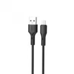 XO Cablu USB-A la USB type C 2.4A 1m Negru, XO NB230 (XO-NB230-NEGRU)