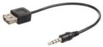 MacLean Adapter USB Maclean USB - Jack 3.5mm Black (MCTV-693)
