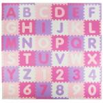 inSPORTline Covoras Puzzle Spuma inSPORTline Abecino 30 x 30 x 1 cm, 36 Piese, fete (26516) - insportline