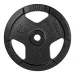 inSPORTline Disc de greutate din fontă inSPORTline Hamerton Negru 20 kg, 30 mm (30791)