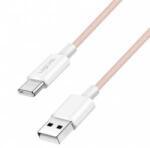 LogiLink USB 2.0 Type-C Cable C/M > A/M, Nylon, 60W pink 1m