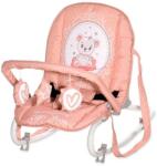 Lorelli Șezlong pentru bebeluși cu bară de siguranță Eliza Mellow Rose Bear 10110142375 Balansoar bebelusi
