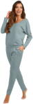 Italian Fashion set damă KARINA mânecă lungă, pantaloni lungi, salvie: XXL (AAF-KKP-KARI-DDSZ XXL)