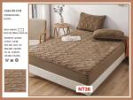 Casa De Lux Huse De Pat Topper Cu Elastic Si 2 Fete De Perna, 180X200, NT36