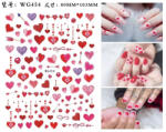  Körömmatrica - WG454 Love Valentin