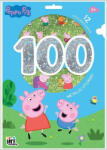 JIRI MODELS 100 fémes matrica kifestő lapokkal, 12 színezhető lap + matricák, Peppa malac (JRM-4474-9) - mesescuccok
