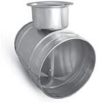 AirTehnik Clapetă de Reglaj Debit Aer cu Acționare Manuală pentru Tubulatură Circulară - Oțel Galvanizat - 450mm (ATKDAS450)