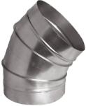 AirTehnik Cot Circular Presat 45° pentru Tubulatură Spiro - Oțel Galvanizat - 400mm (ATKBS45-400)
