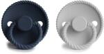 Frigg 2 db-os cumi FRIGG ROPE SILVER GRAY/ DARK NAVY, 6-18 hó, szilikon