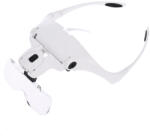 JADO Ochelari cu lupă și LED, 5 lentile 1x/1, 5x/2x/2, 5x/3, 5x