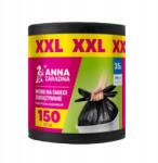 Anna Zaradna zsák Easy-pack fekete XXL 35L 150db (5900536365312)