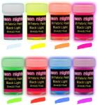 Individuall Textilfesték készlet fedő, 8 × 20 ml - mosható 30-40 °C-on, víz bázisú, Individuall UV-reaktív (Neon) (X001C2F4TF)