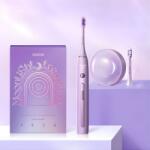 Soocas X3 Pro szónikus fogkefe érzékeny fogakra - UV sterilizáló tok, pótfejjel, 4 mód, IPX7 Lila (6970237663849)