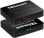 Tesmart HDMI Splitter 1x2 - 4K@30Hz Ultra HD, HDMI Elosztó TV-hez, konzolhoz (X000X5KUH3)