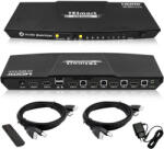 Tesmart HDMI KVM Switch 4x1 - 4K@60Hz, HDR10, Dolby Vision, USB 2.0, Audio kimenet (HKS0401A1U-EUBK)