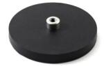 Magnetrend Magnet neodim oala cauciucat negru D66mm cu filet interior M5 (11002030)