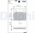 DELPHI Set placute de frana, frana de parcare cu disc DELPHI LP2112 (LP2112) - fixbox