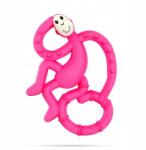 Matchstick Monkey Mini szenzoros szilikon rágóka rózsaszín fogkefével (MM-MMT-003)
