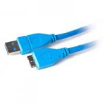 DigitalBOX Cablu Digitalbox BASIC. LNK , USB 3.0 AM-MicroB 1m 5Gbps , Albastru (D13JS0BBM)