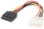 Gembird Cablu componente Gembird 4-pin Molex Male - SATA Female, 0.15m (DM8TX6BBM)