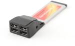 Gembird Placa expresscard Gembird adaptor 4 x USB 2.0 (DY347HBBM)