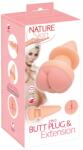 Nature Skin Nature Dop Anal și Extensie Penis 2în1 Nuanța Pielii cu Masturbator