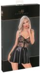 Noir Boudoir Stories Exclusive Rochie Scurtă cu Dantelă și Power Wet Look - Negru , L