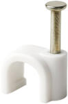 VELAMP Set 50 Buc Cleme Plastic 20mm - Alb (mg020)