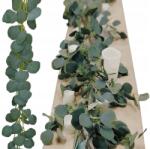 Deco Mariage Eukaliptusz Füzér 2 Méter borostyán virágok művirágok lógó levelek erkély (DEC-EUKAL-GIRL)