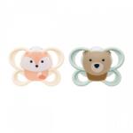 Nuk Sucțiuc NUK Perfect Match Air FOX/URSO 0-2 luni 2 bucăți box, mărime 0-2 m