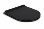 Anahita Capac WC Eternity negru mat, soft close, duroplast, Anahita, 44, 5 x 36, 5 cm (LX1901MBSEAT)