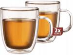 Maxxo Extra Tea termosz pohár 480 ml, dupla falú boroszilikát üveg 2 db (7044216128946)