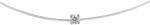 Rankine Lant argint silicon solitaire (FYN2179-4-2)
