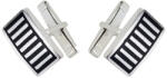 Rankine Butoni argint dreptunghiulari Rows (2502-TLY062-23) Buton camasa